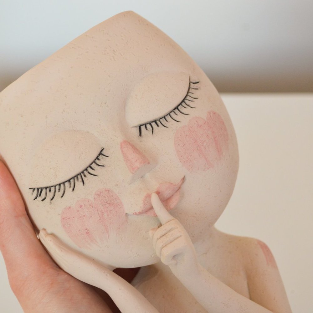 Lady Shaped Planter NWOT! - Picture 6 of 8